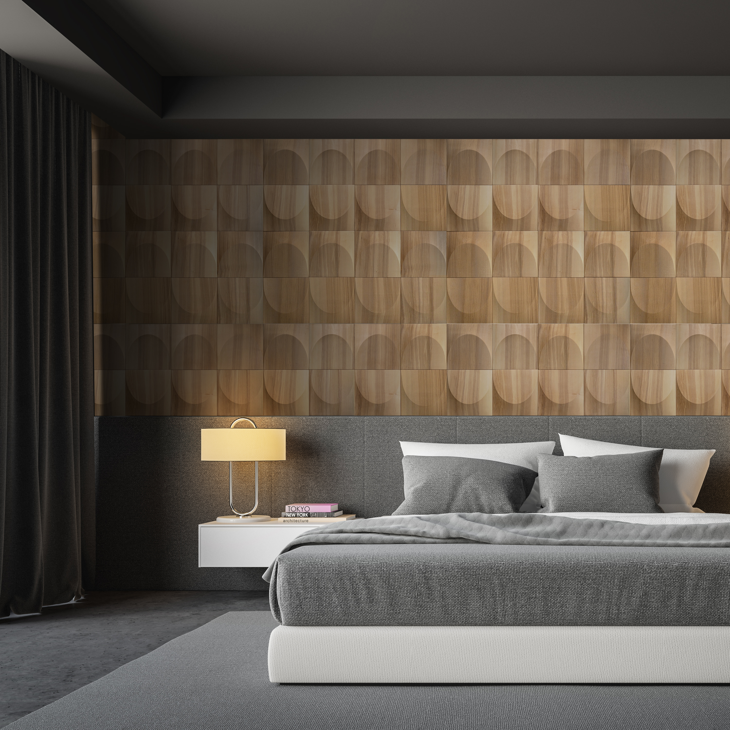 Arch: 3D Wood Panel with Arch Profile from Solid Wood Render Showcase 2