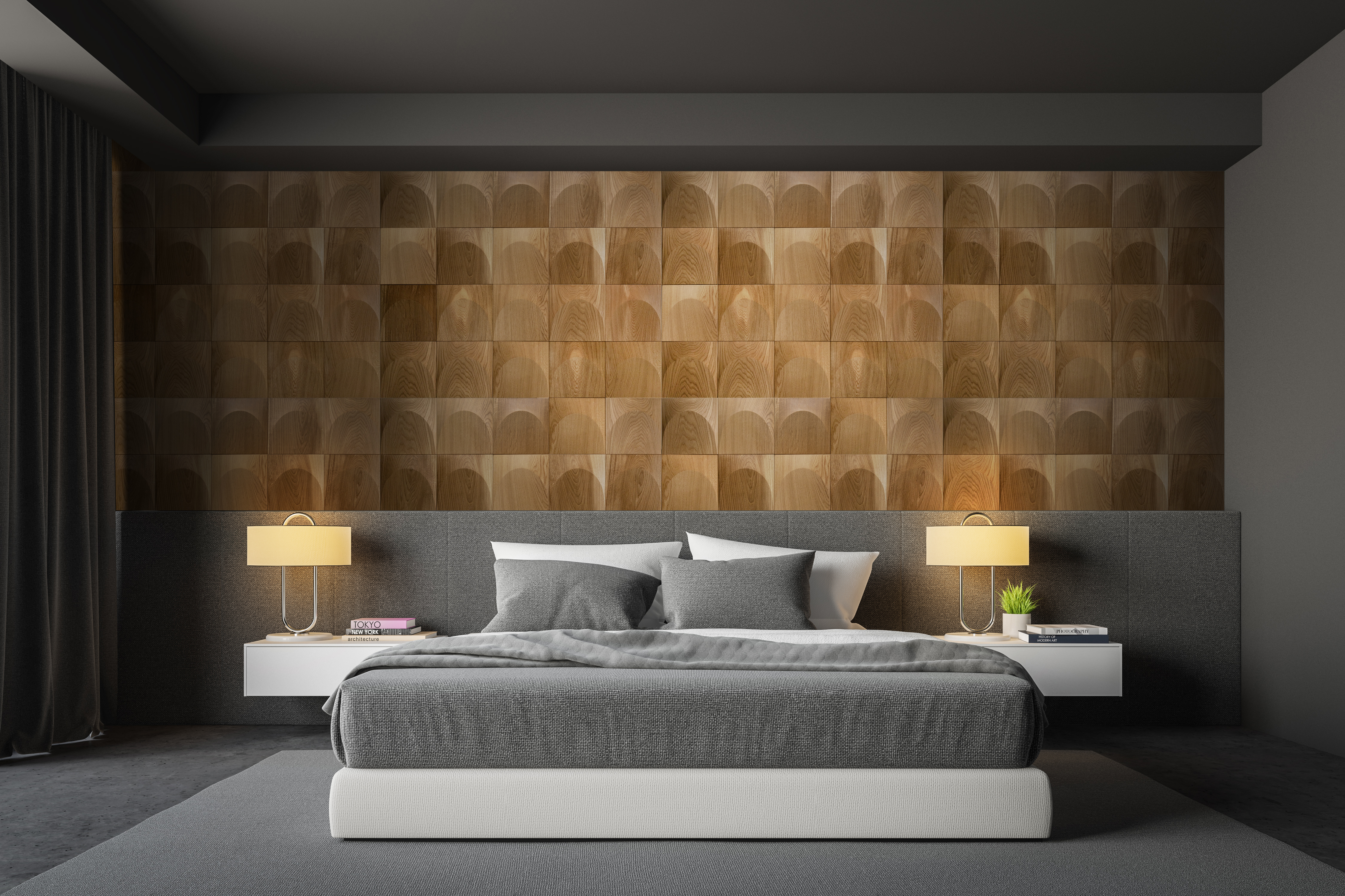 Arch: 3D Wood Panel with Arch Profile from Solid Wood Render Showcase 9