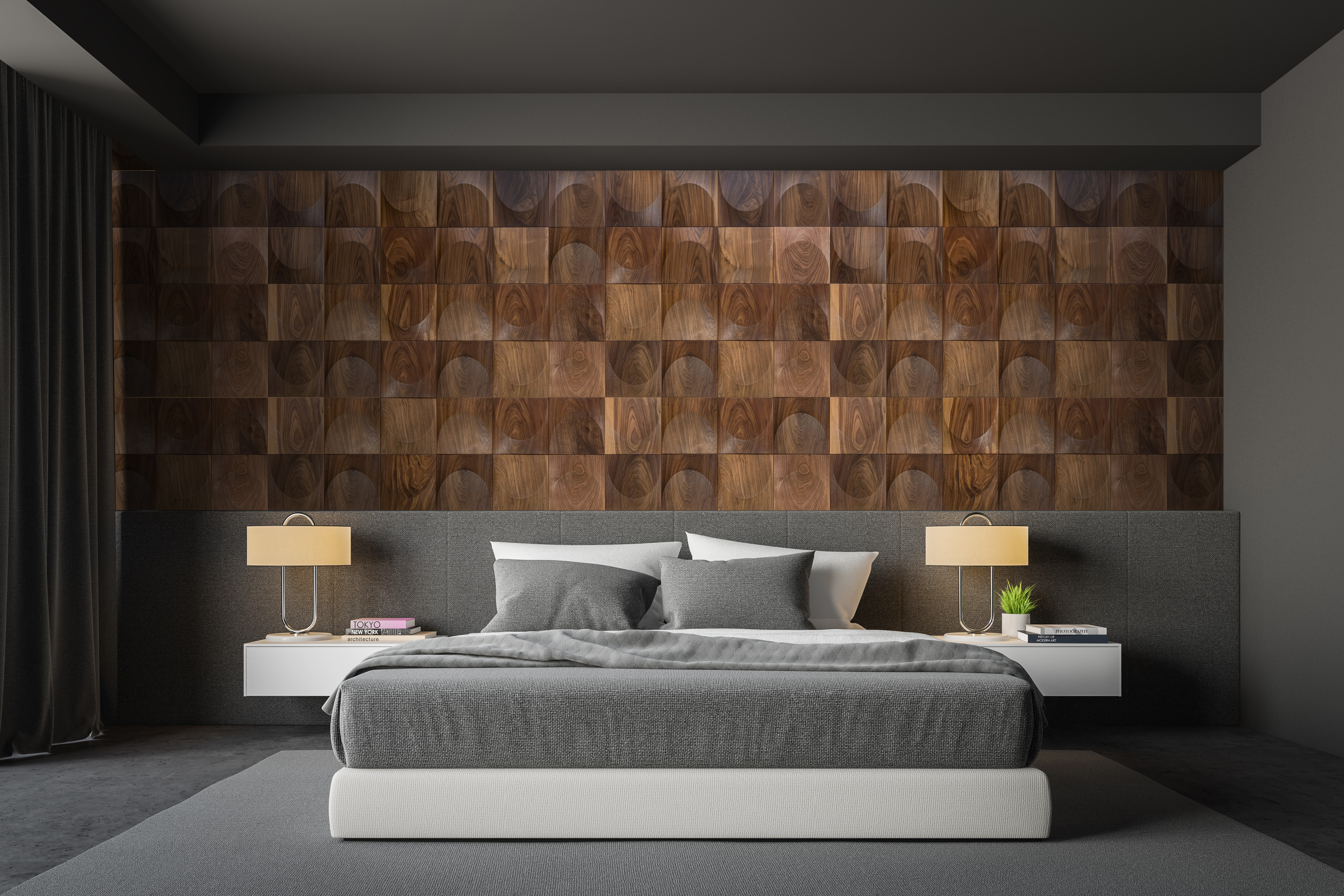 Arch: 3D Wood Panel with Arch Profile from Solid Wood Render Showcase 10