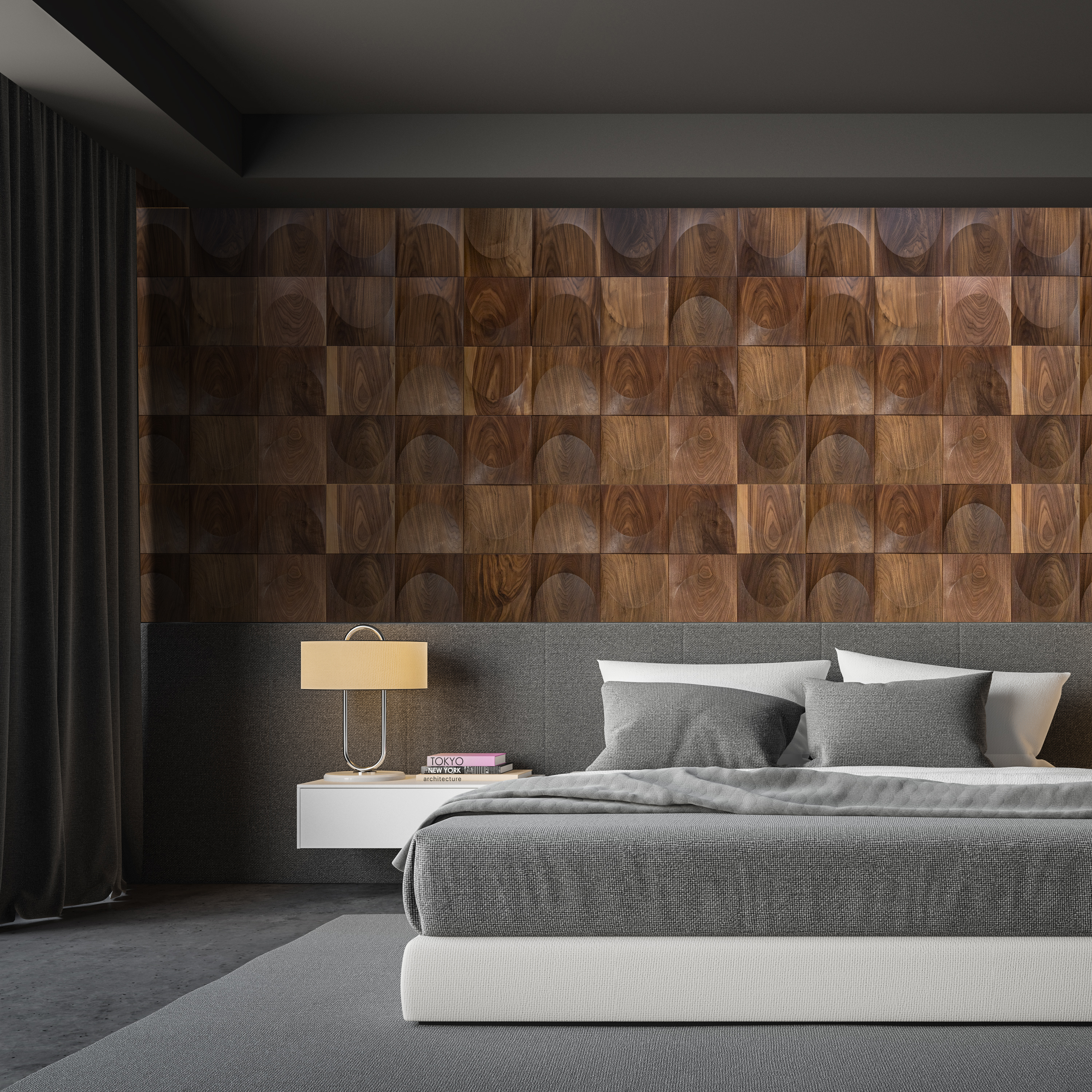 Arch: 3D Wood Panel with Arch Profile from Solid Wood Render Showcase 11