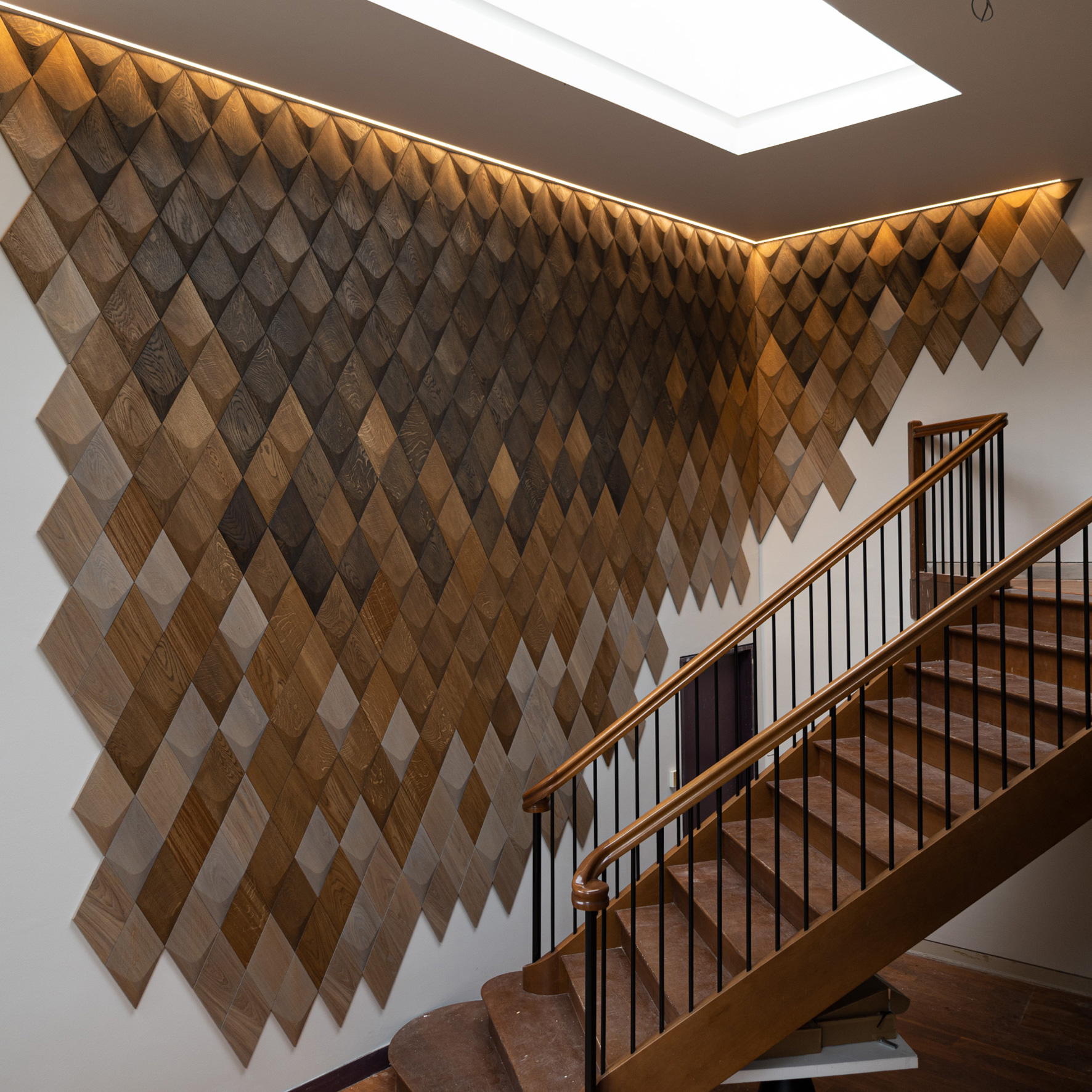 Caro Plus: Konvexes 3D-Holzpaneel aus Massivholz Architectural Setup 1