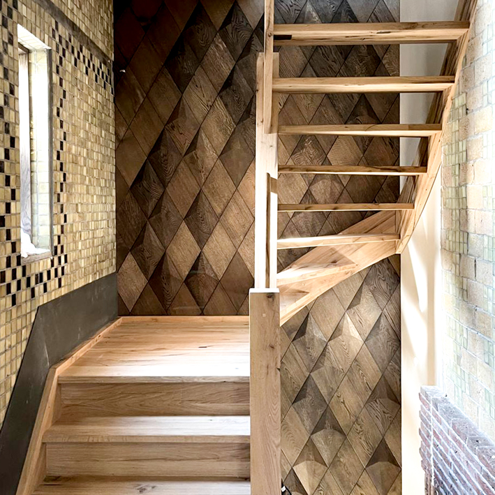 Diamond: Facettiertes Rauten-3D-Holzpaneel aus Massivholz Architectural Setup 2