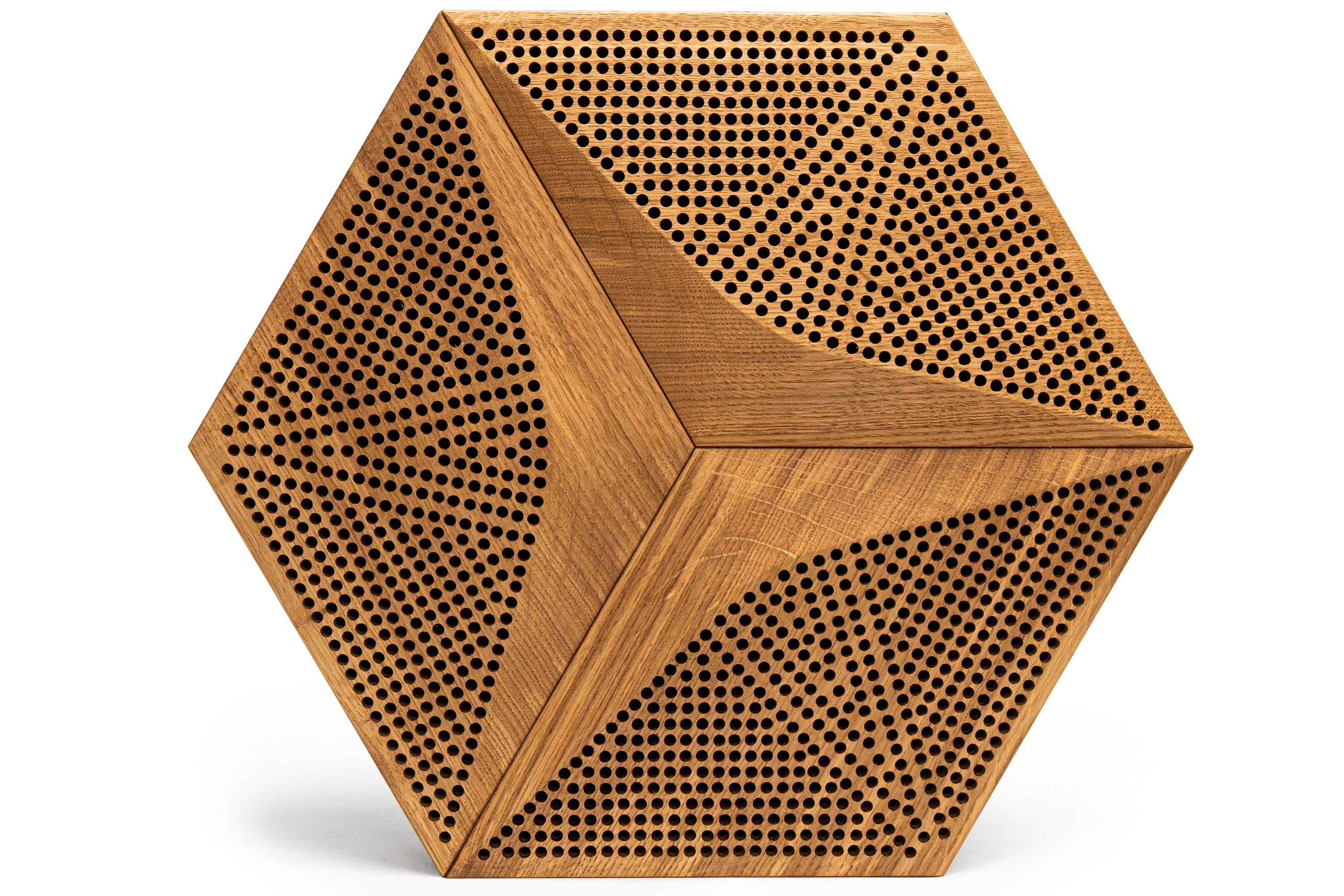 Hexago CM-A: Klasse-A Akustikpaneel mit skulpturalem 3D-Relief zur dreidimensionalen Schallbrechung Render Showcase 7