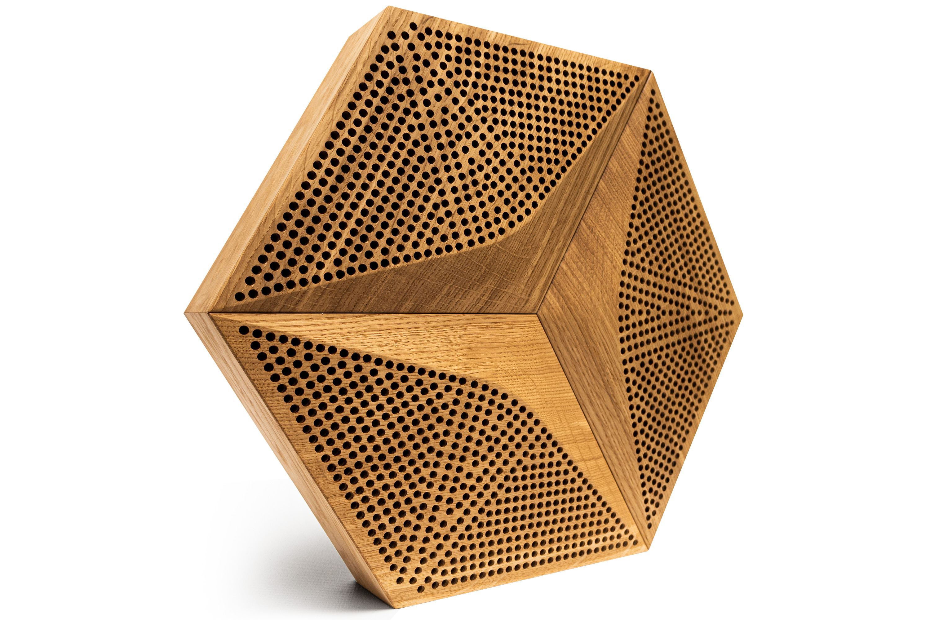 Hexago CM-A: Klasse-A Akustikpaneel mit skulpturalem 3D-Relief zur dreidimensionalen Schallbrechung Render Showcase 8