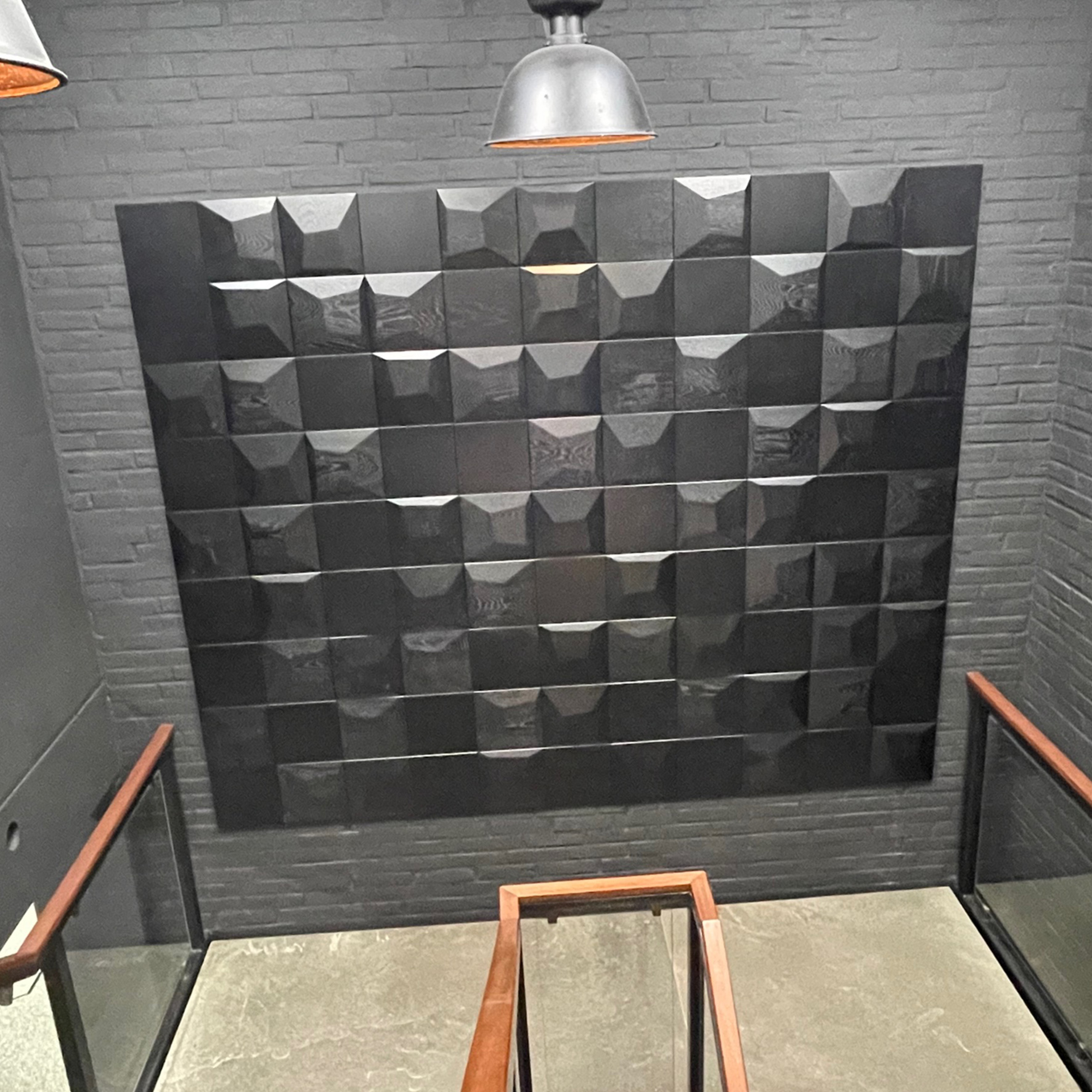 Pillow: Konvex gewölbtes 3D-Holzpaneel aus Massivholz Architectural Setup 3